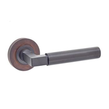 Westminster Lever on a Rose - Dark Bronze - BUR30DB 