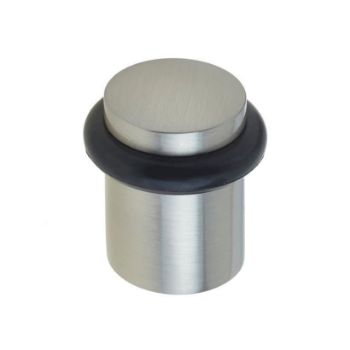 Round Floor Mounted Door Stop- Satin Nickel - BUR960SN  Round Floor Mounted Door Stop- Satin Nickel - BUR960SN