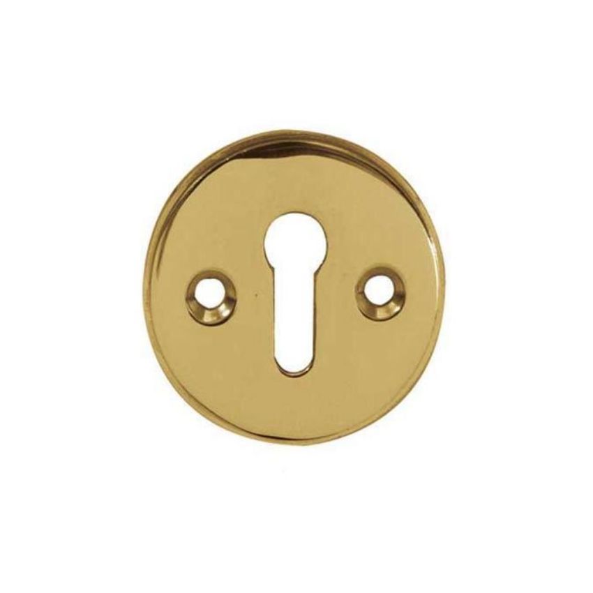  Jedo Standard Escutcheons- Polished Brass- JV603PB