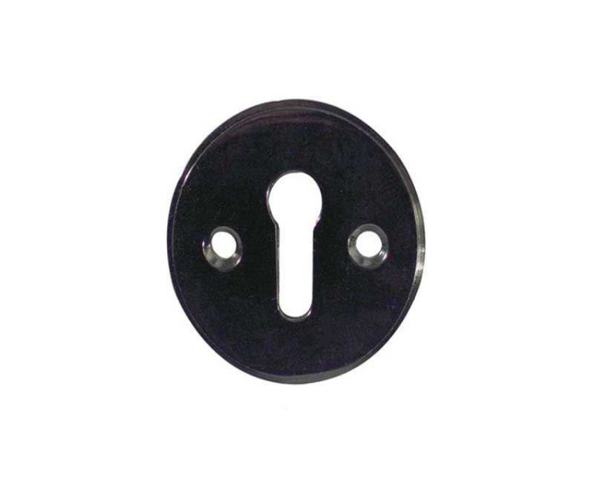 Jedo Standard Escutcheons- Polished Black Nickel- JV603PBN 