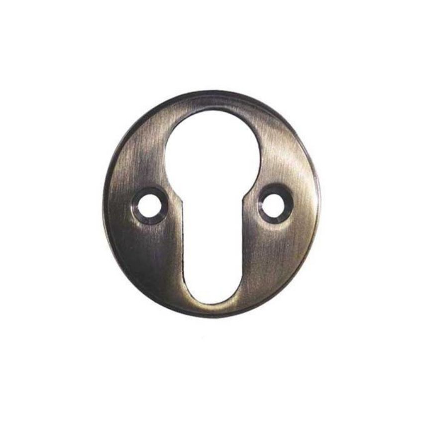 Jedo Euro Profile Escutcheons- Antique Brass- JV603EAB