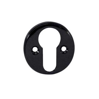 Jedo Euro Profile Escutcheons- Polished Black Nickel - JV603EPBN Jedo Euro Profile Escutcheons- Polished Black Nickel - JV603EPBN