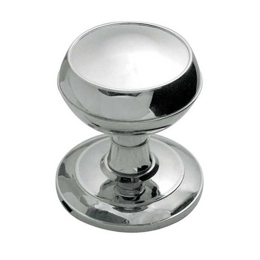 Zedo Coronet Mortice Knob- Polished Nickel- JR66PN