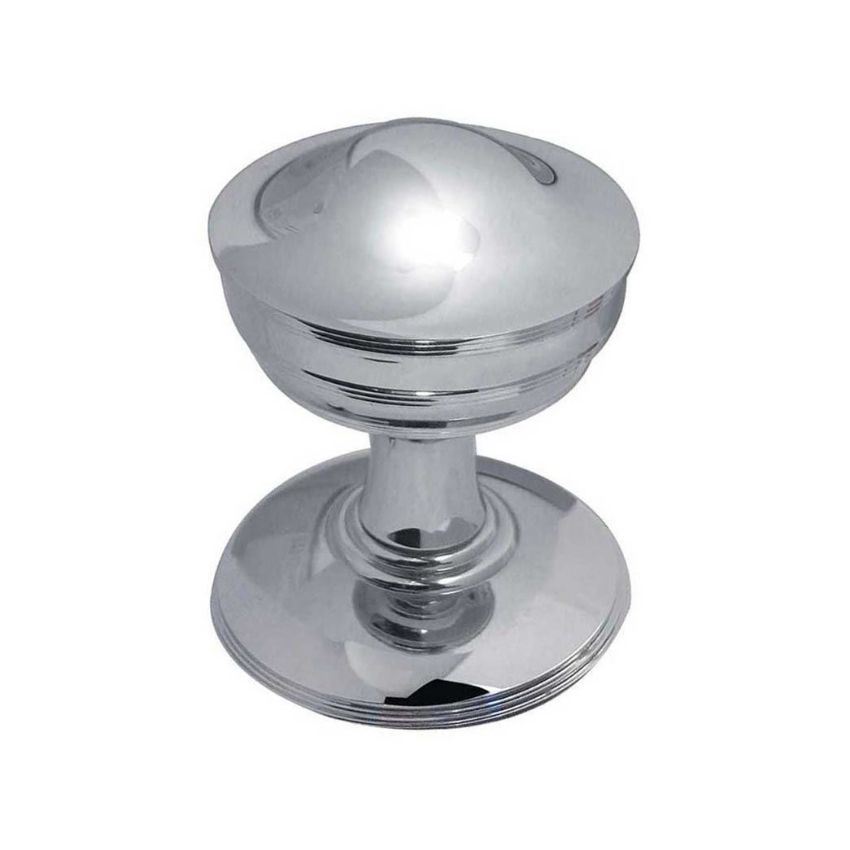 Jedo Crown Mortice Knob- Polished Nickel- JV67PN