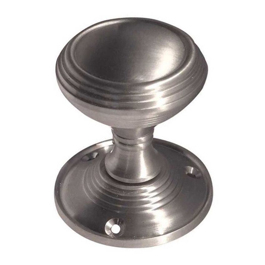 Zedo Lined Mortice Knob- Satin Chrome- JV181MSC
