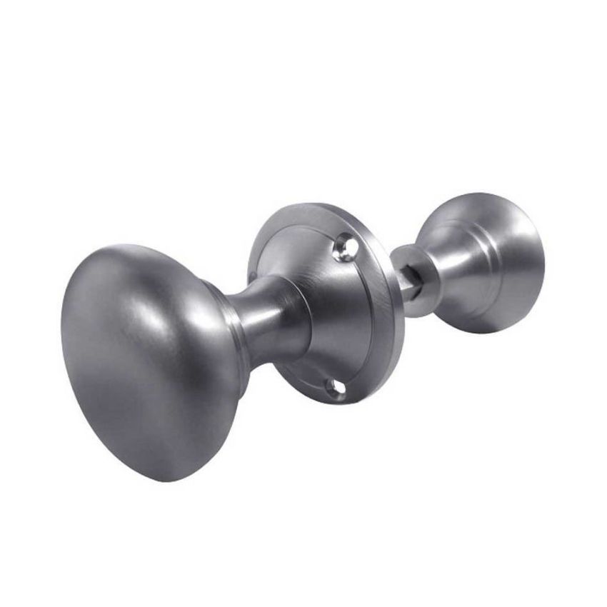 Contract Rim Mortice Door Knobs -Satin Chrome- JV177SC 