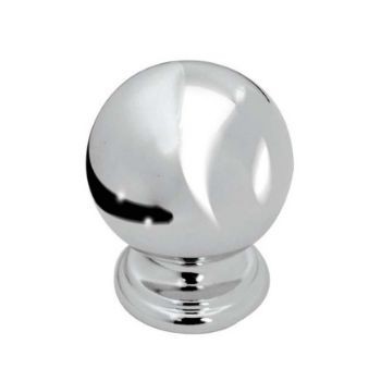 Ball Shaped Cupboard Knob- Polished Chrome- JH8353PC Ball Shaped Cupboard Knob- Polished Chrome- JH8353PC