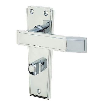 Jedo Deco WC Bathroom Door Handle- Polished Chrome- JV255PC Jedo Deco WC Bathroom Door Handle- Polished Chrome- JV255PC
