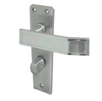 Jedo Deco WC Bathroom Door Handle- Satin Chrome- JV255SC Jedo Deco WC Bathroom Door Handle- Satin Chrome- JV255SC