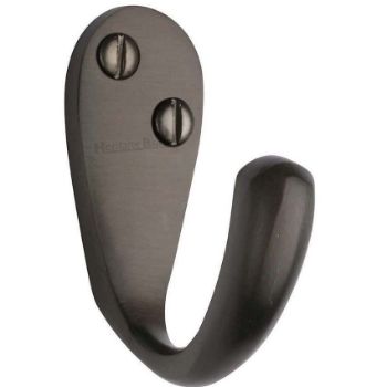 Single Robe Hook Matt Bronze finish - V1040-MB Single Robe Hook Matt Bronze finish - V1040-MB