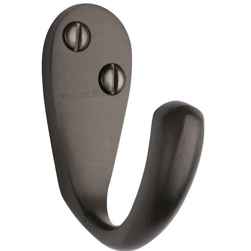 Single Robe Hook Matt Bronze finish - V1040-MB