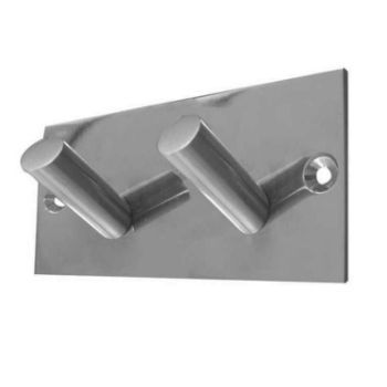 Jedo Satin Stainless Steel Double Robe Hook - JSS901CSSS  Jedo Satin Stainless Steel Double Robe Hook - JSS901CSSS