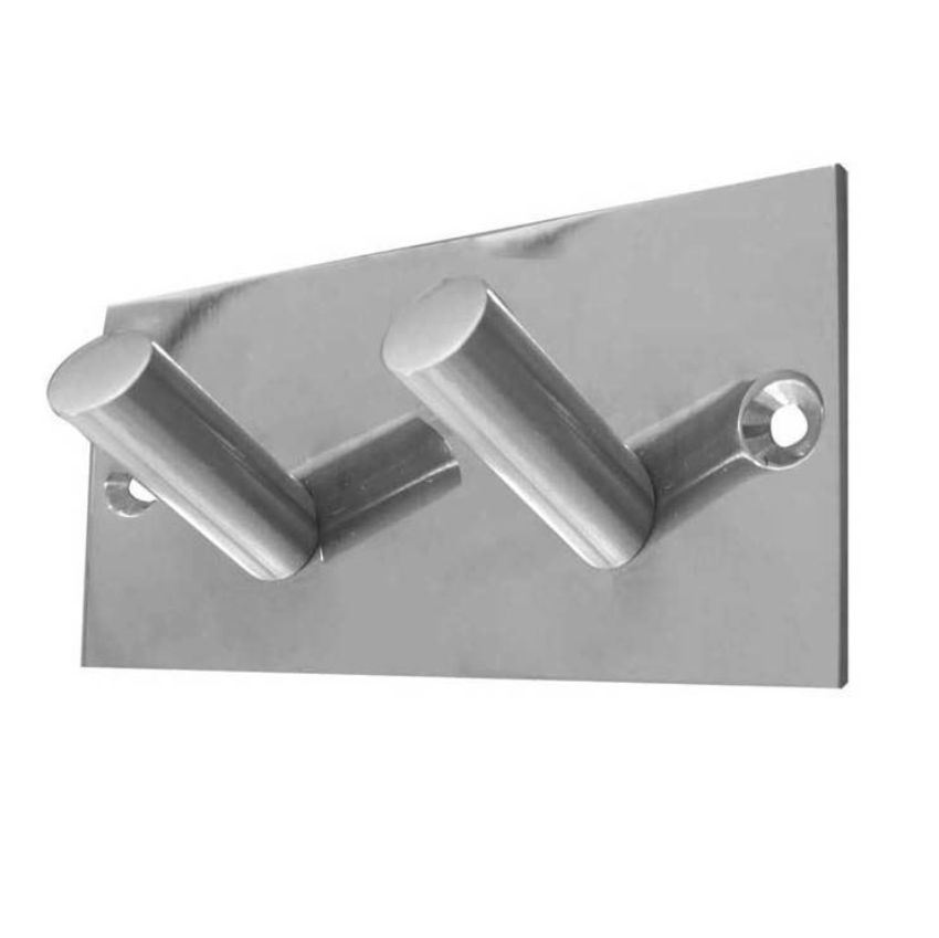 Jedo Polished Stainless Steel Double Robe Hook - JPS901CPSS