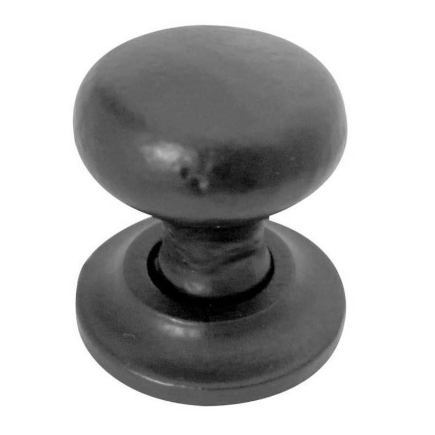 Jedo Black Round Cupboard Knob - JAB85