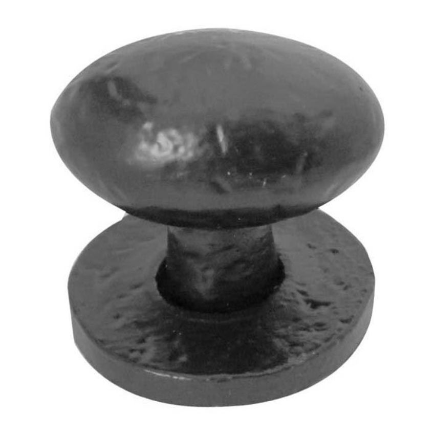 Jedo Black Oval Cupboard Knob - JAB45