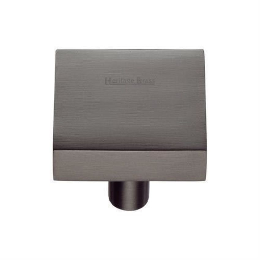 Square Cabinet Knob in a Matt Bronze Finish - C3685-MB