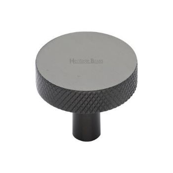Disc Knurled Design Cabinet Knob in Matt Bronze Finish - C3884-MB Disc Knurled Design Cabinet Knob in Matt Bronze Finish - C3884-MB