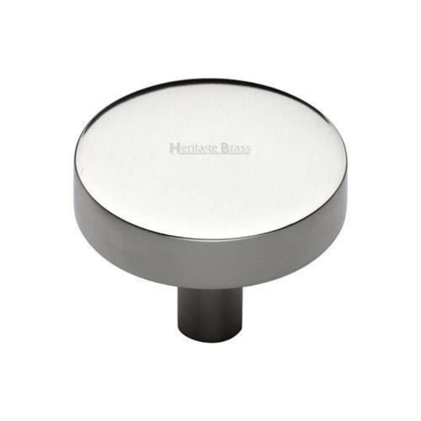Disc Design Cabinet Knob in Polished Nickel Finish - C3880-PNF