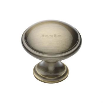 Domed Cabinet Knob in Antique Brass Finish - C3950-AT  Domed Cabinet Knob in Antique Brass Finish - C3950-AT