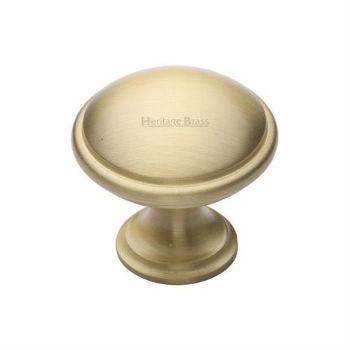 Domed Cabinet Knob in Satin Brass Finish - C3950-SB Domed Cabinet Knob in Satin Brass Finish - C3950-SB