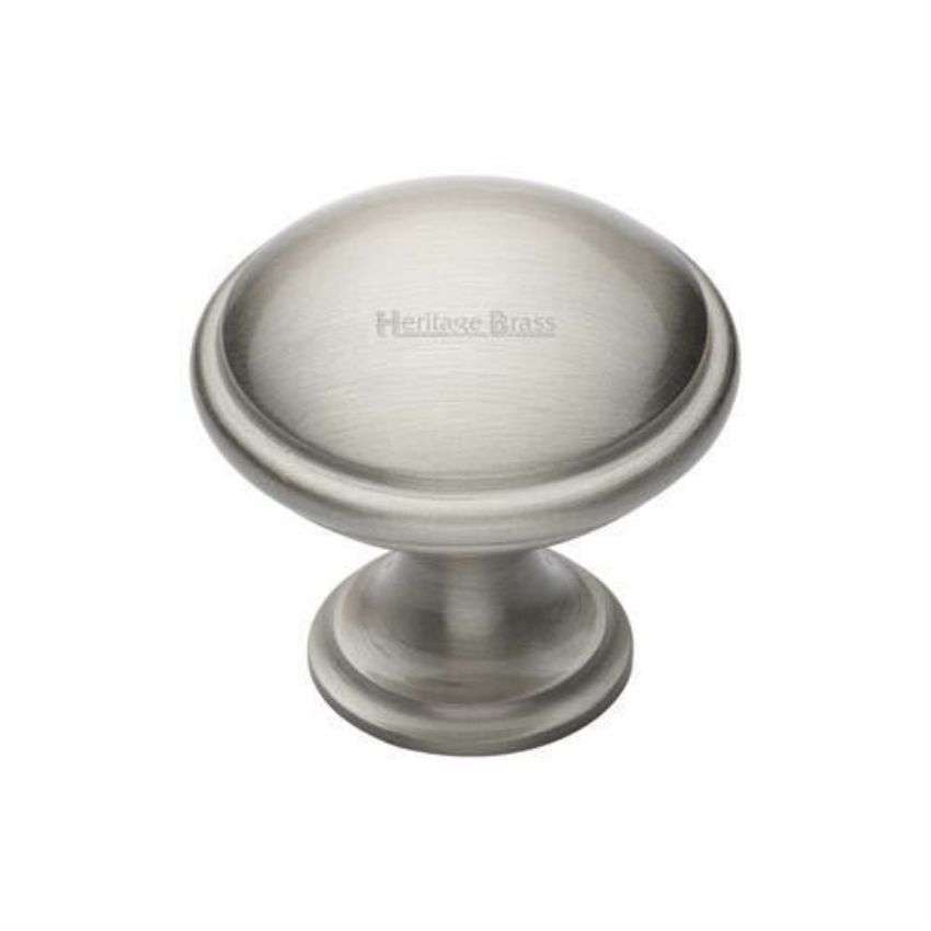 Domed Cabinet Knob in Satin Nickel Finish - C3950-SN