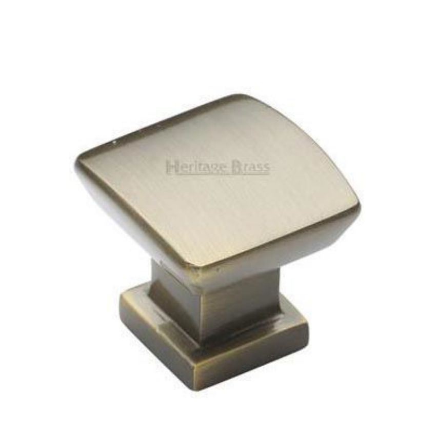 Plinth Cabinet Knob in Antique Brass Finish - C4382-AT