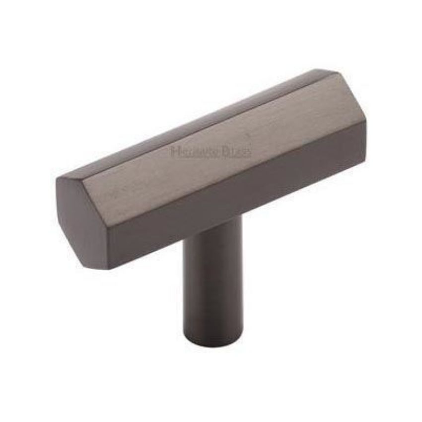 Hexagon Bar Cabinet Knob in Matt Bronze Finish - C2235-MB 