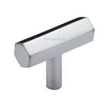 Hexagon Bar Cabinet Knob in Polished Chrome Finish - C2235-PC Hexagon Bar Cabinet Knob in Polished Chrome Finish - C2235-PC