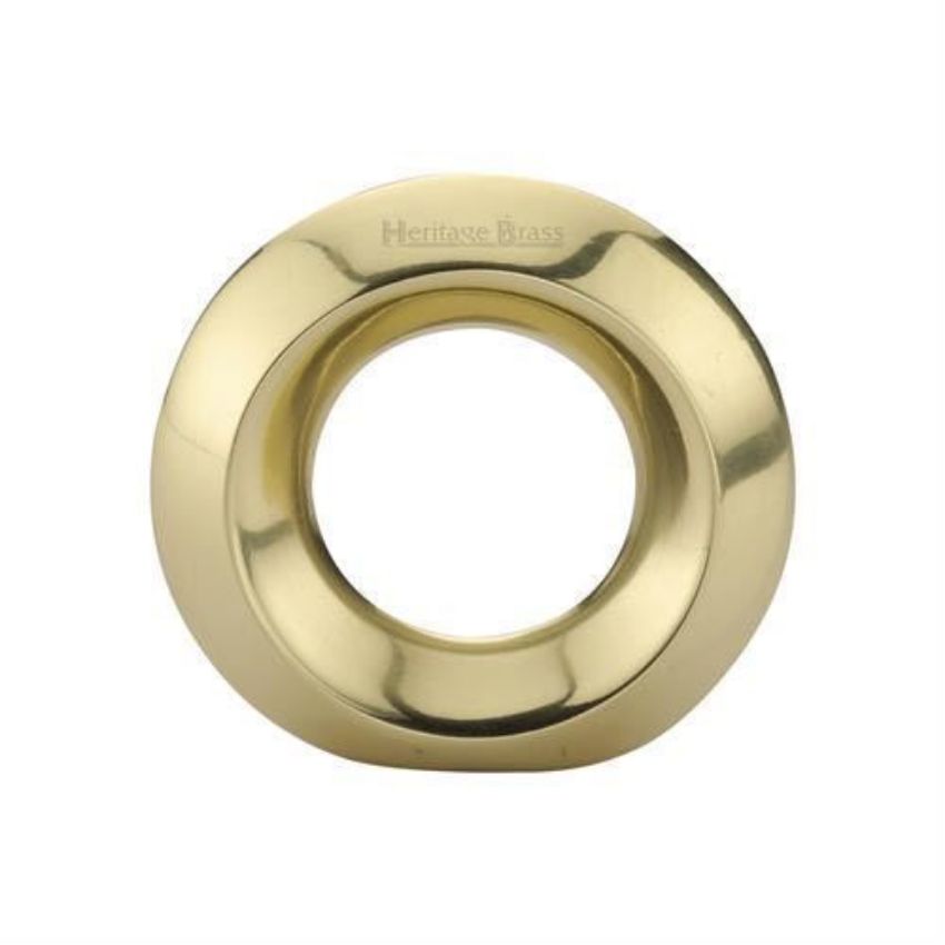 Ring Cabinet Knob in Polished Brass Finish - C4553-PB