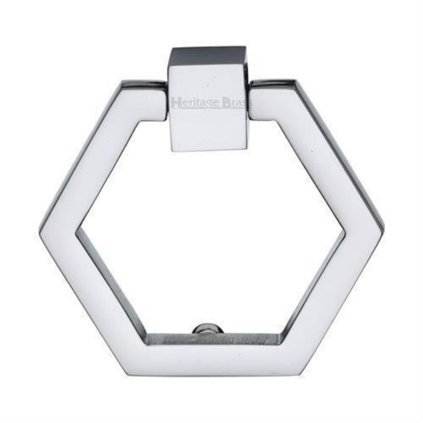 Hexagon Cabinet Drop Pull in Polished Chrome Finish - C6334-PC