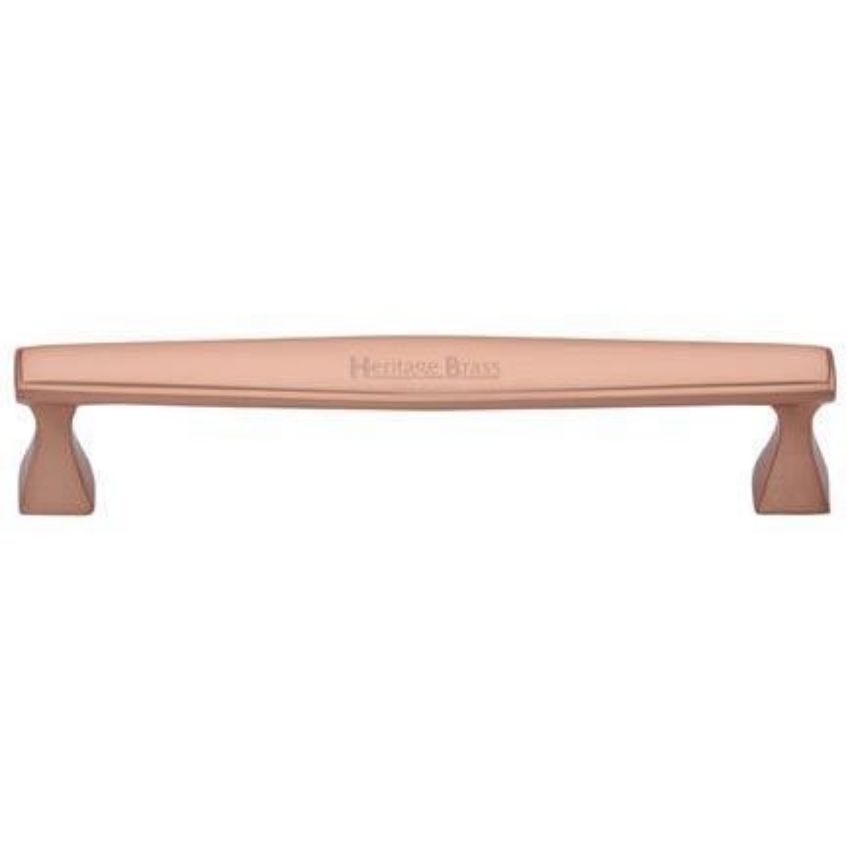 Cabinet Pull Deco Design in Satin Rose Gold Finish - C0334-SRG
