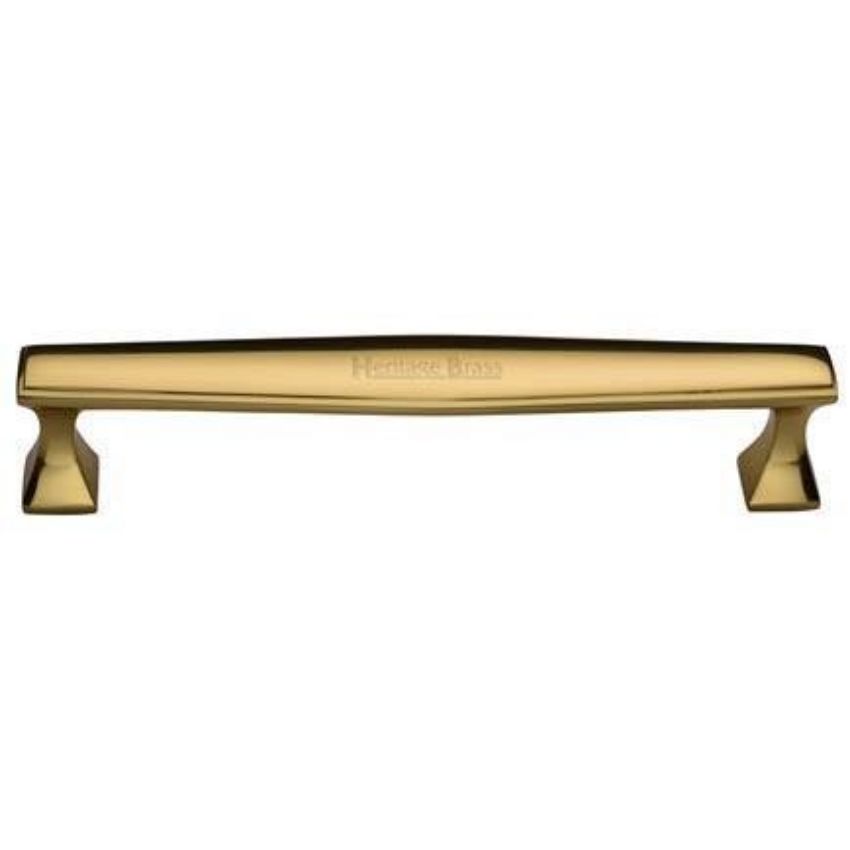 Cabinet Pull Deco Design in Polished Brass Finish - C0334-PB 