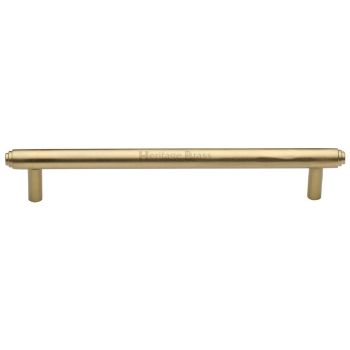 Step Cabinet Pull Handle in Satin Brass Finish - V4410-SB  Step Cabinet Pull Handle in Satin Brass Finish - V4410-SB
