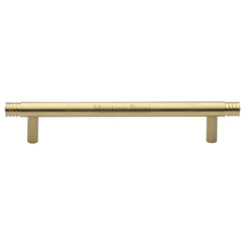 Contour Cabinet Pull Handle in Satin Brass Finish - V4446-SB  Contour Cabinet Pull Handle in Satin Brass Finish - V4446-SB
