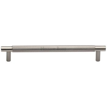 Partial Knurled Cabinet Pull Handle in Satin Nickel Finish - V4461-SN Partial Knurled Cabinet Pull Handle in Satin Nickel Finish - V4461-SN