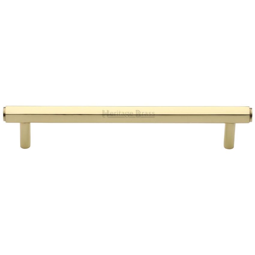 Hexagon Profile Cabinet Pull Handle in Polished Brass Finish - V4422-PB 