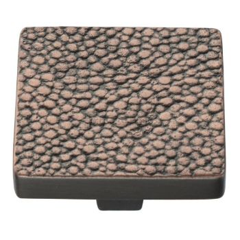 Square Stingray Cabinet Knob in an Aged Copper Finish- C3653-AC Square Stingray Cabinet Knob in an Aged Copper Finish- C3653-AC