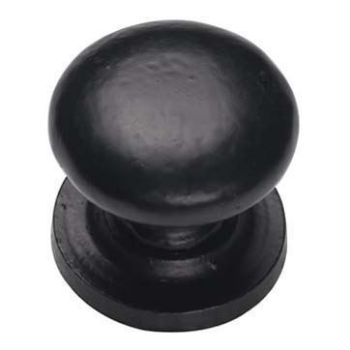 Matt Black Iron Round Cabinet Knob - FB613  Matt Black Iron Round Cabinet Knob - FB613