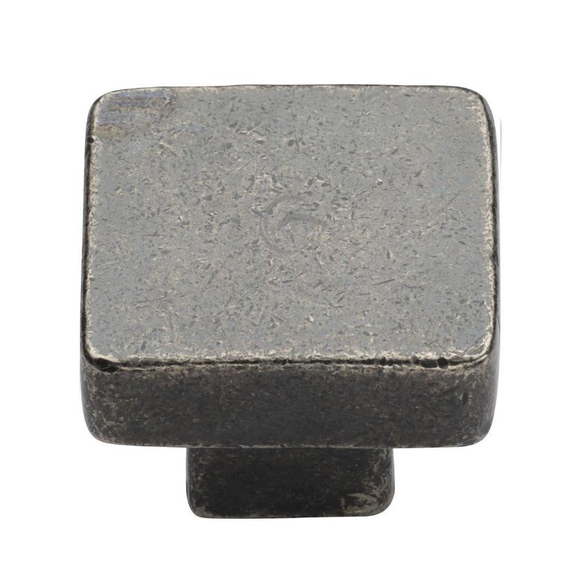 White Bronze Square Cabinet Knob - WM3674