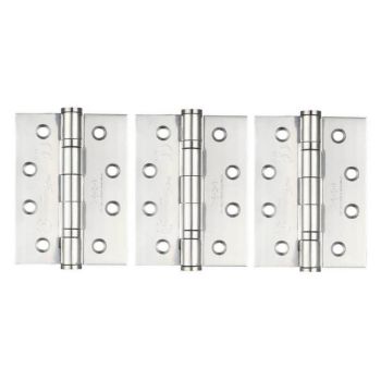 4" (102mm) Grade 13 Polished Stainless Steel Fire Door Hinges - ZHSS243P3 4" (102mm) Grade 13 Polished Stainless Steel Fire Door Hinges - ZHSS243P3