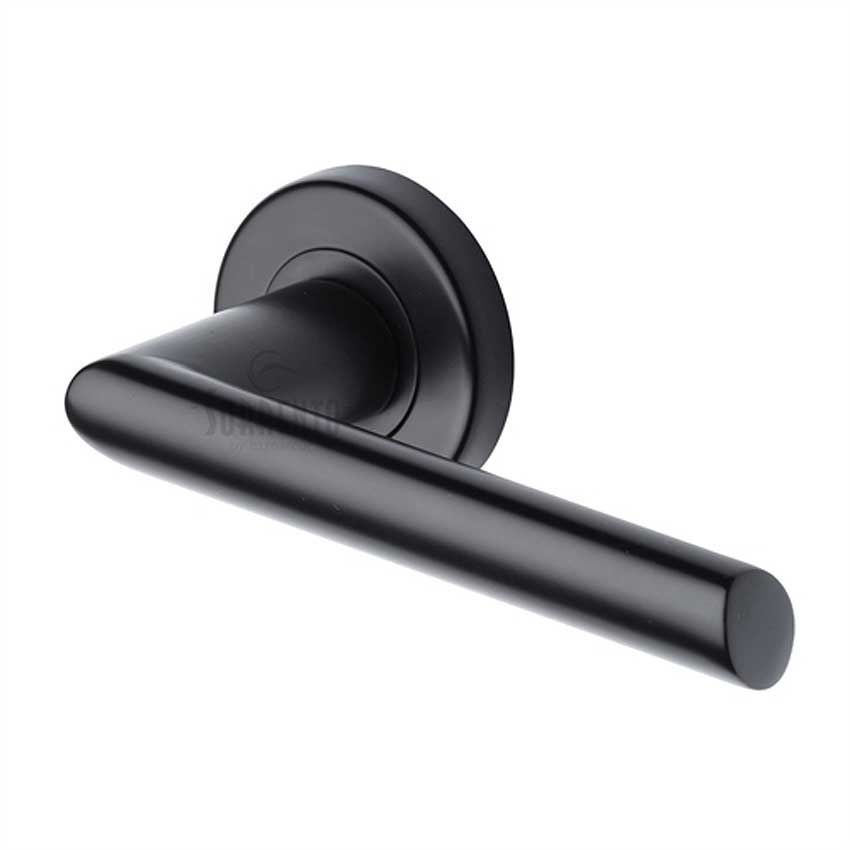 Sorrento Mercury Door Handles in Matt Black - SC-4692-BLK