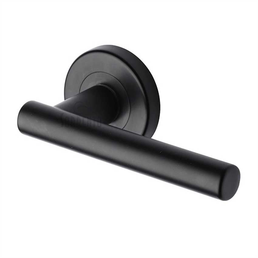 Sorrento Shuttle Door Handles in Matt Black - SC-3052-BLK