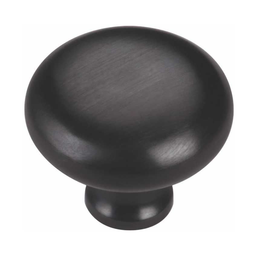 Mushroom Design Cabinet Knob in Matt Black - C113-BKMT