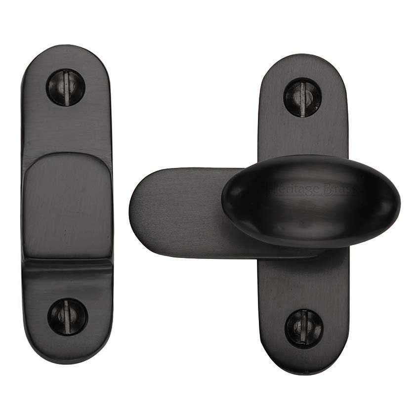 Cabinet Hook & Plate Cabinet Knob in Matt Black Finish - V1970-BKMT 