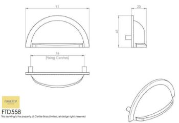 Drawing Of Oxford Cup Handle
