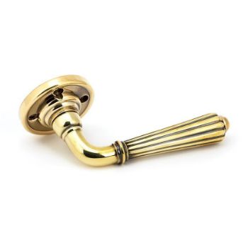 Hinton Lever on Rose in Aged Brass - 45309_01