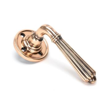 Hinton Lever on Rose in Polished Bronze - 45333
