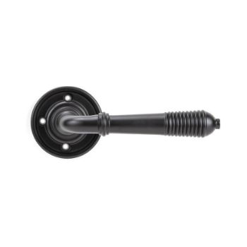 Reeded Lever on Rose in Aged Bronze - 83957