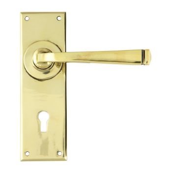 Period Avon Lock Handle in Aged Brass - 90358 Period Avon Lock Handle in Aged Brass - 90358