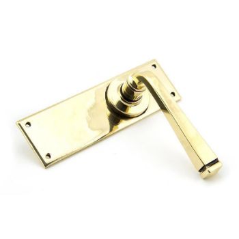 Period Avon Latch Handle in Aged Brass - 90362_01